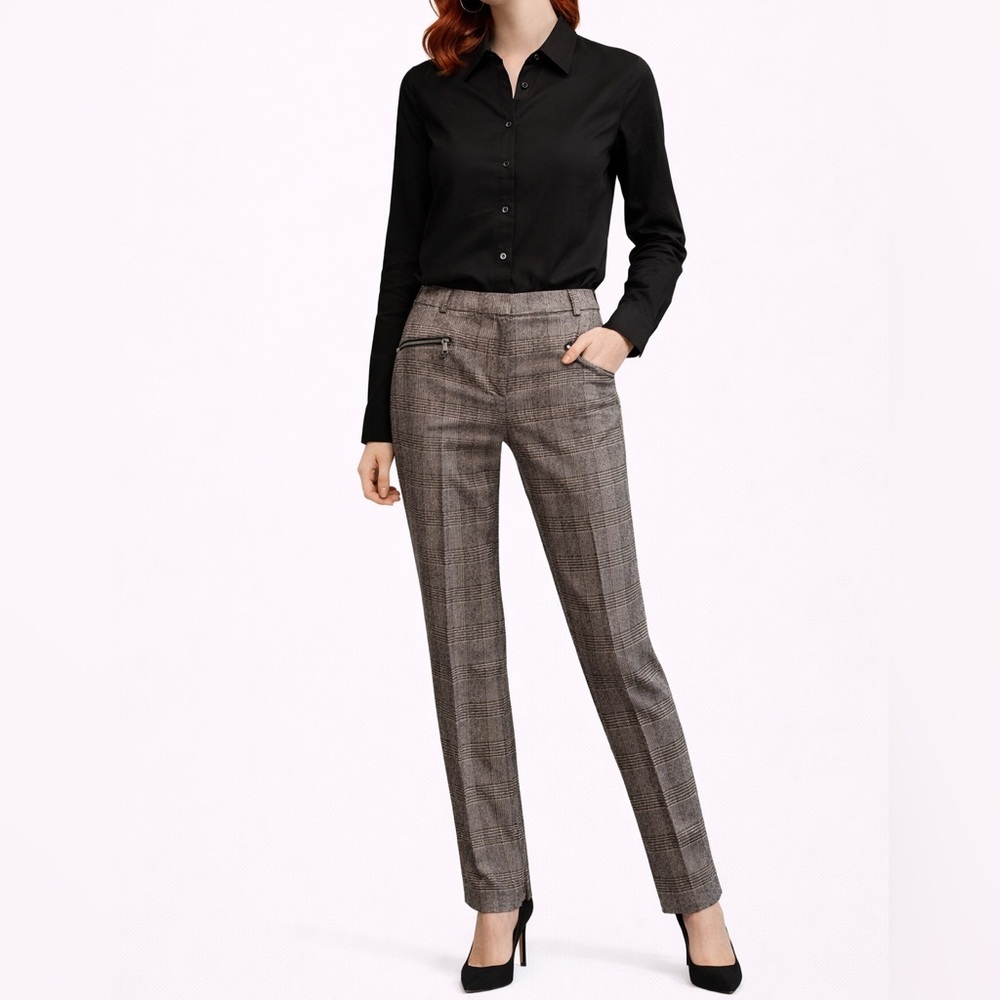 Reitmans Prince of Wales Plaid Pants size 8 petite